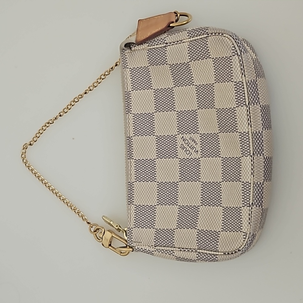 Louis Vuitton Damier Azur Mini Pochette pre owned